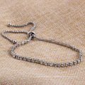 Neues Hot Sale -Frauenarmband Silber Schmuck Schmuck aus Edelstahl Klauen Kette Volles Strassvereinbarungsarmband